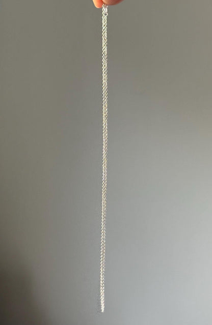S925 Sterling Silver Chain 18” – Made in Italy, High-Quality Italian Necklace Chain for Pendants, Durable, Minimalist Jewelry Staple Gift