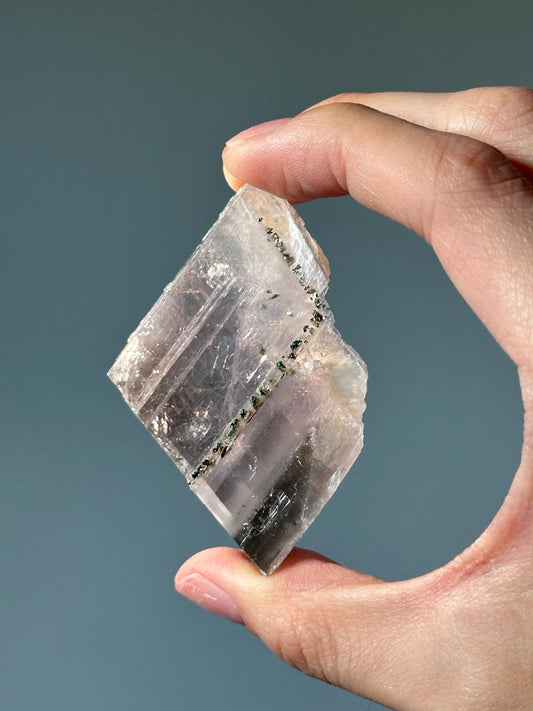 Raw Lavender Calcite with Marcasite