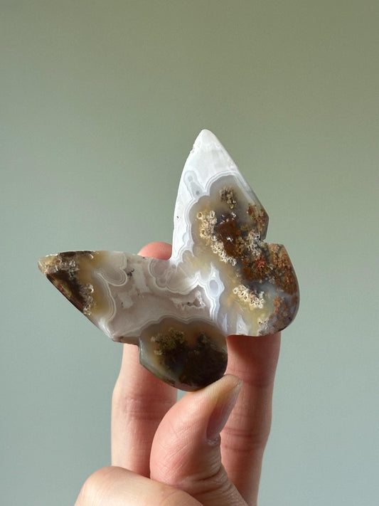 Scenic Moss Agate Butterfly
