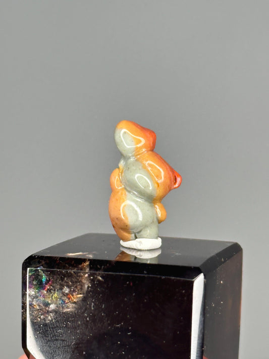 Mini Alashan Agate Bear with Balloon