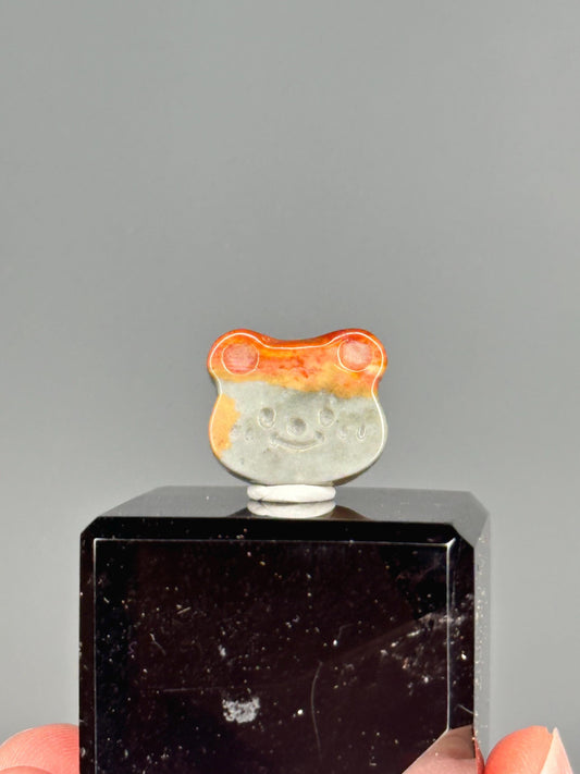 Mini Alashan Agate Bear Head