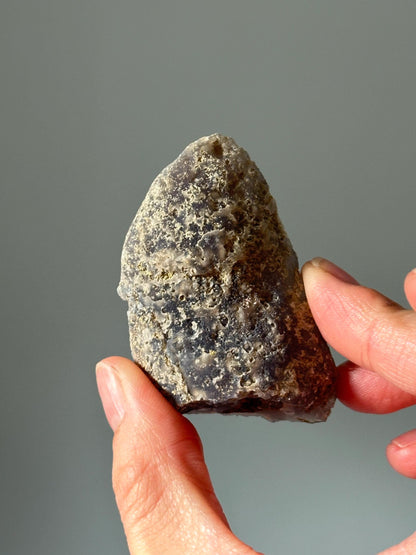 RARE Starry Night Agate | Polished Geode with Subtle Flake Patterns Resembling a Starry Sky | Unique Gem for Display or Collection