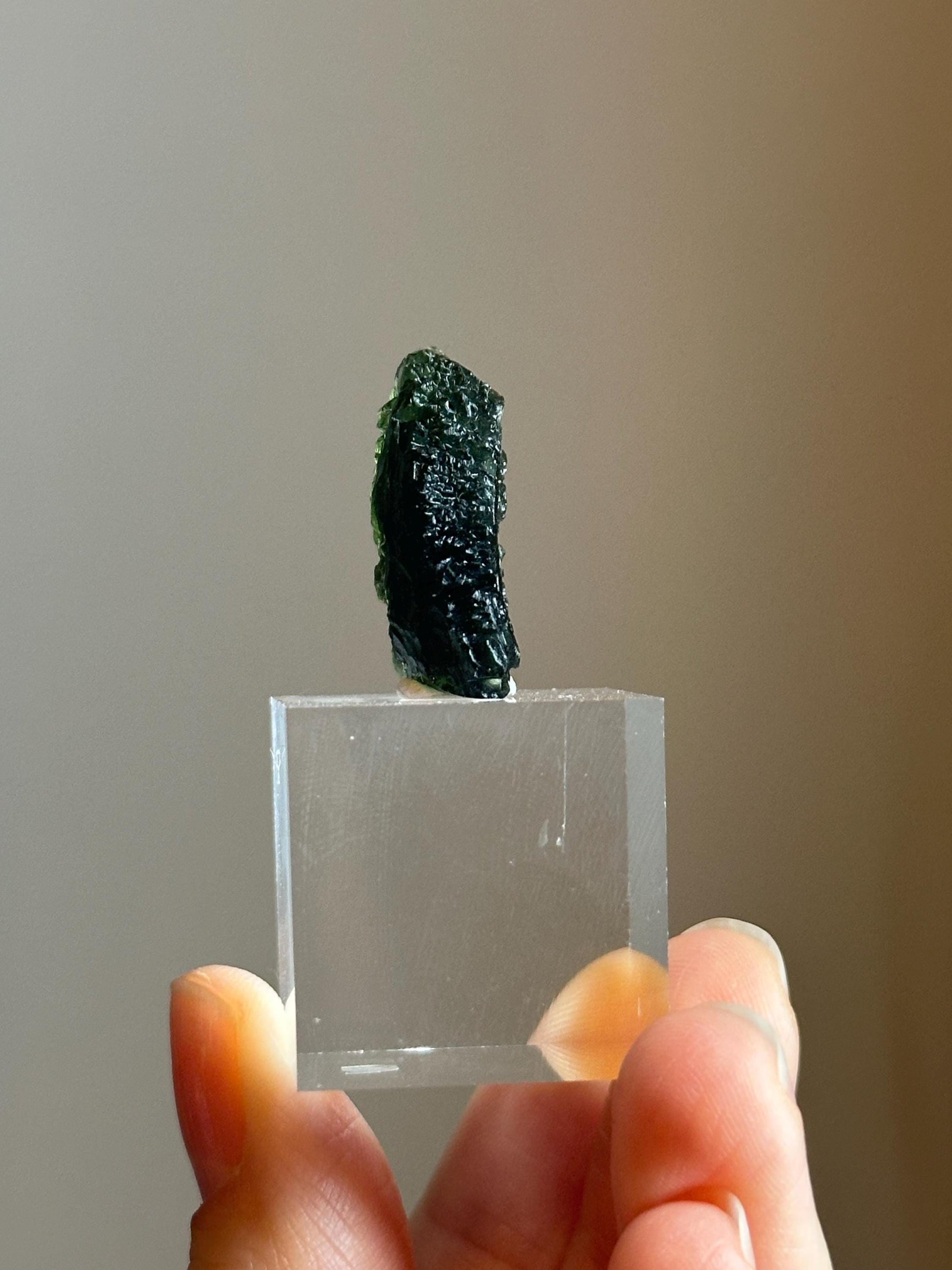 Moldavite – Authentic Tektite from Czech Republic, Powerful Transformation Crystal for Awakening, High Vibration, and Spiritual Growth