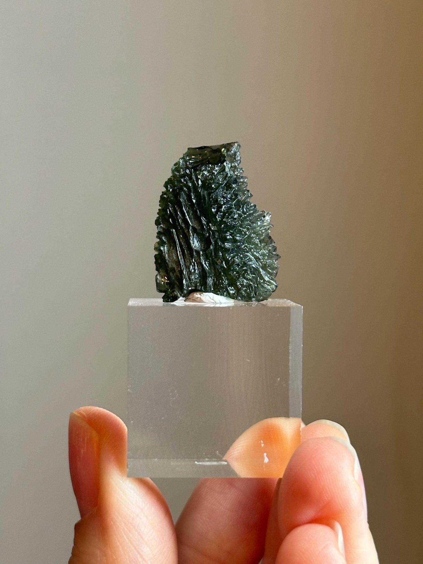 Moldavite – Authentic Tektite from Czech Republic, Powerful Transformation Crystal for Awakening, High Vibration, and Spiritual Growth