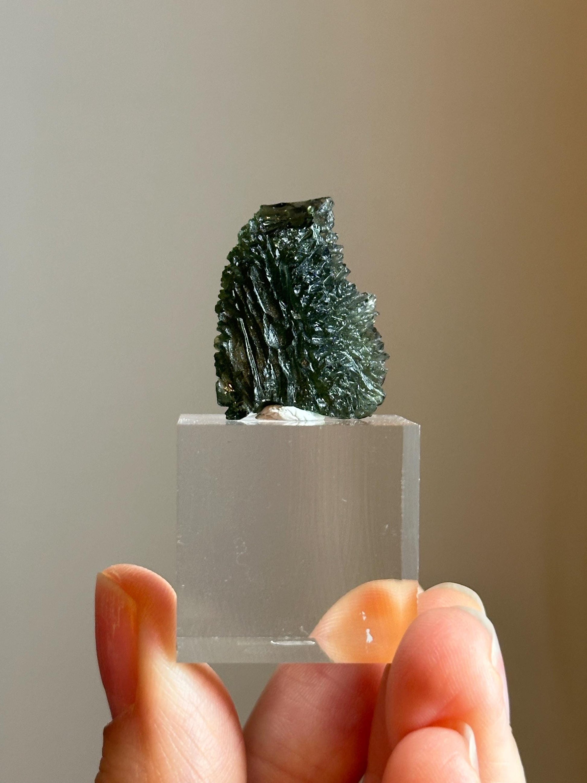 Moldavite – Authentic Tektite from Czech Republic, Powerful Transformation Crystal for Awakening, High Vibration, and Spiritual Growth