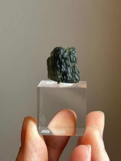 Moldavite – Authentic Tektite from Czech Republic, Powerful Transformation Crystal for Awakening, High Vibration, and Spiritual Growth
