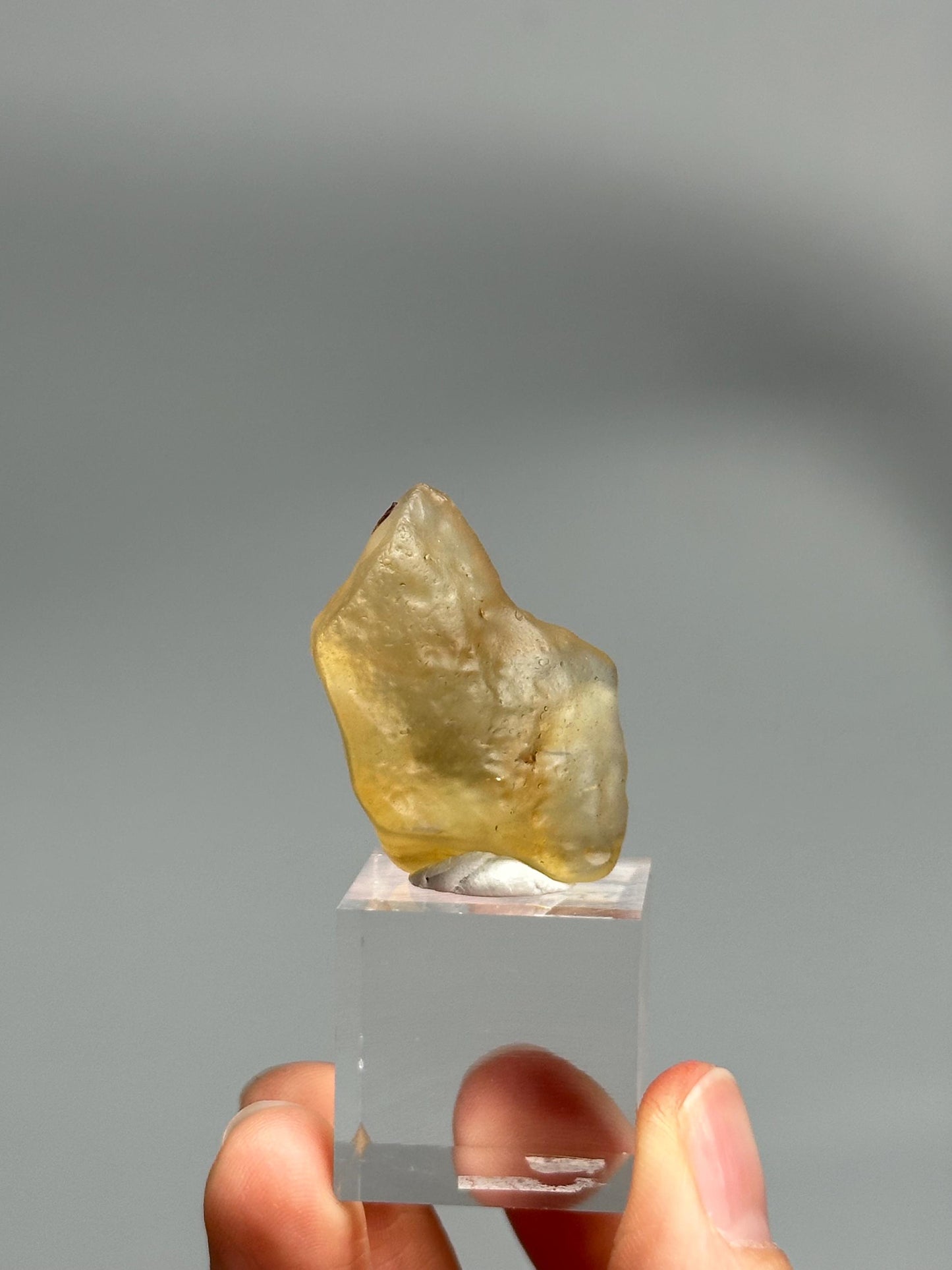 Libyan Desert Glass – Rare Tektite from the Sahara, High-Vibration Crystal for Manifestation, Solar Plexus Activation, or Collector Display