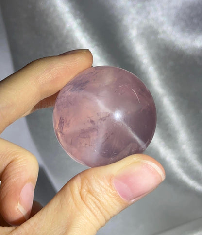 Old Stock Mozambique Rose Quartz Sphere – Natural Crystal Orb, Love Energy, Meditation, Home Decor, or Collection Piece