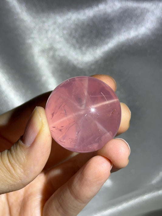 Old Stock Mozambique Rose Quartz Sphere – Natural Crystal Orb for Heart Healing, Love Energy, Meditation, Home Decor, or Collection Piece