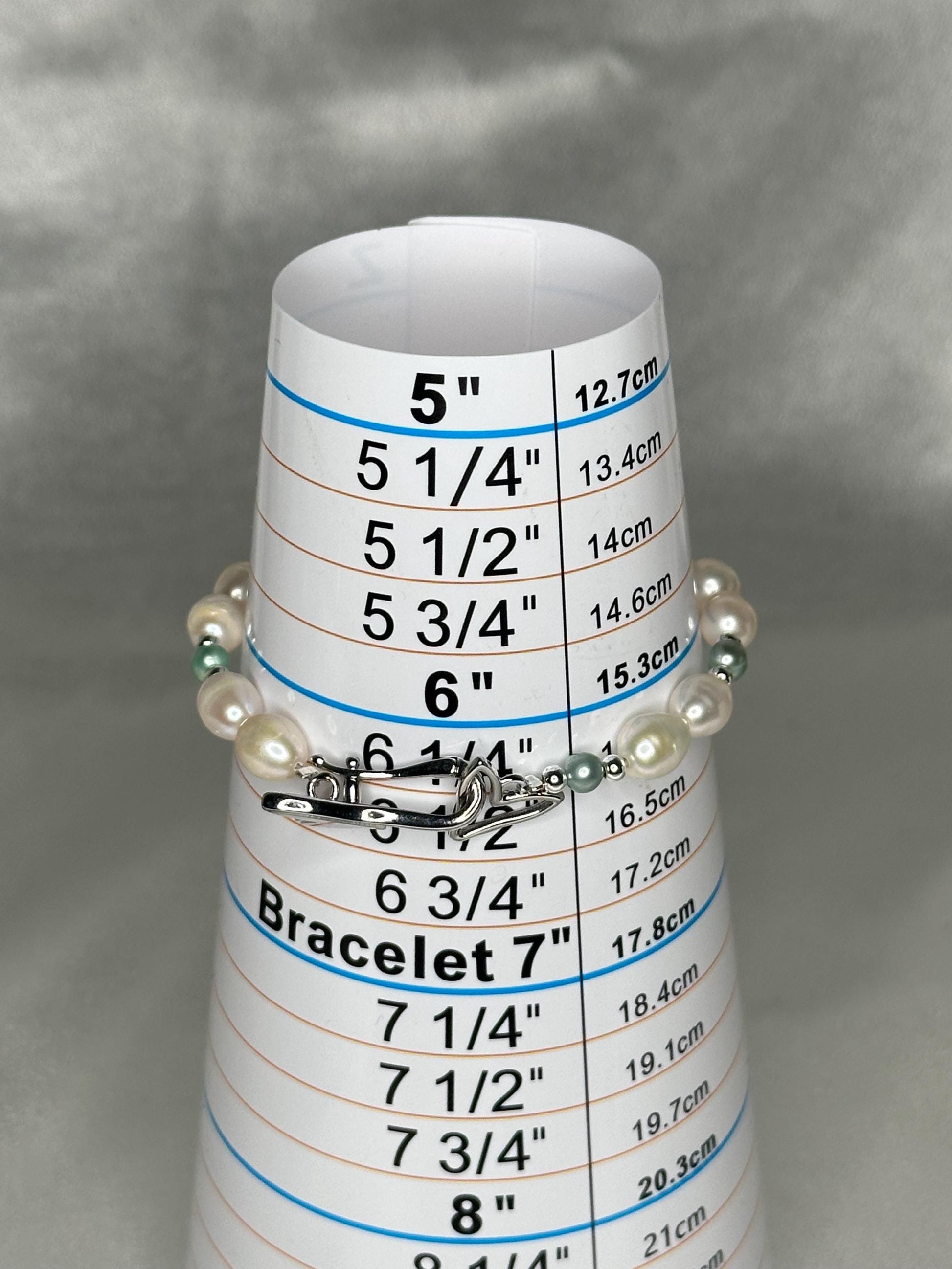 Pearl Bracelet with Silver Spacers & Mermaid Tail Clasp, Feminine Ocean-Inspired Jewelry for Elegance, Grace and Intuition