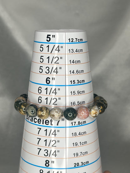 Ocean Jasper Bracelet | Natural Multicolor Gemstone Bracelet | Nurturing Crystal for Positivity, Balance & Inner Calm | Thoughtful Gift