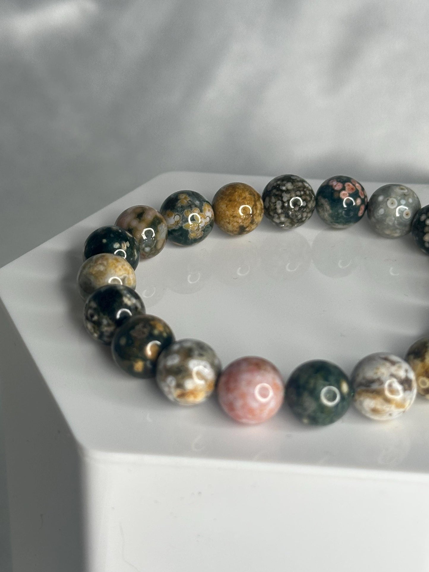Ocean Jasper Bracelet | Natural Multicolor Gemstone Bracelet | Nurturing Crystal for Positivity, Balance & Inner Calm | Thoughtful Gift