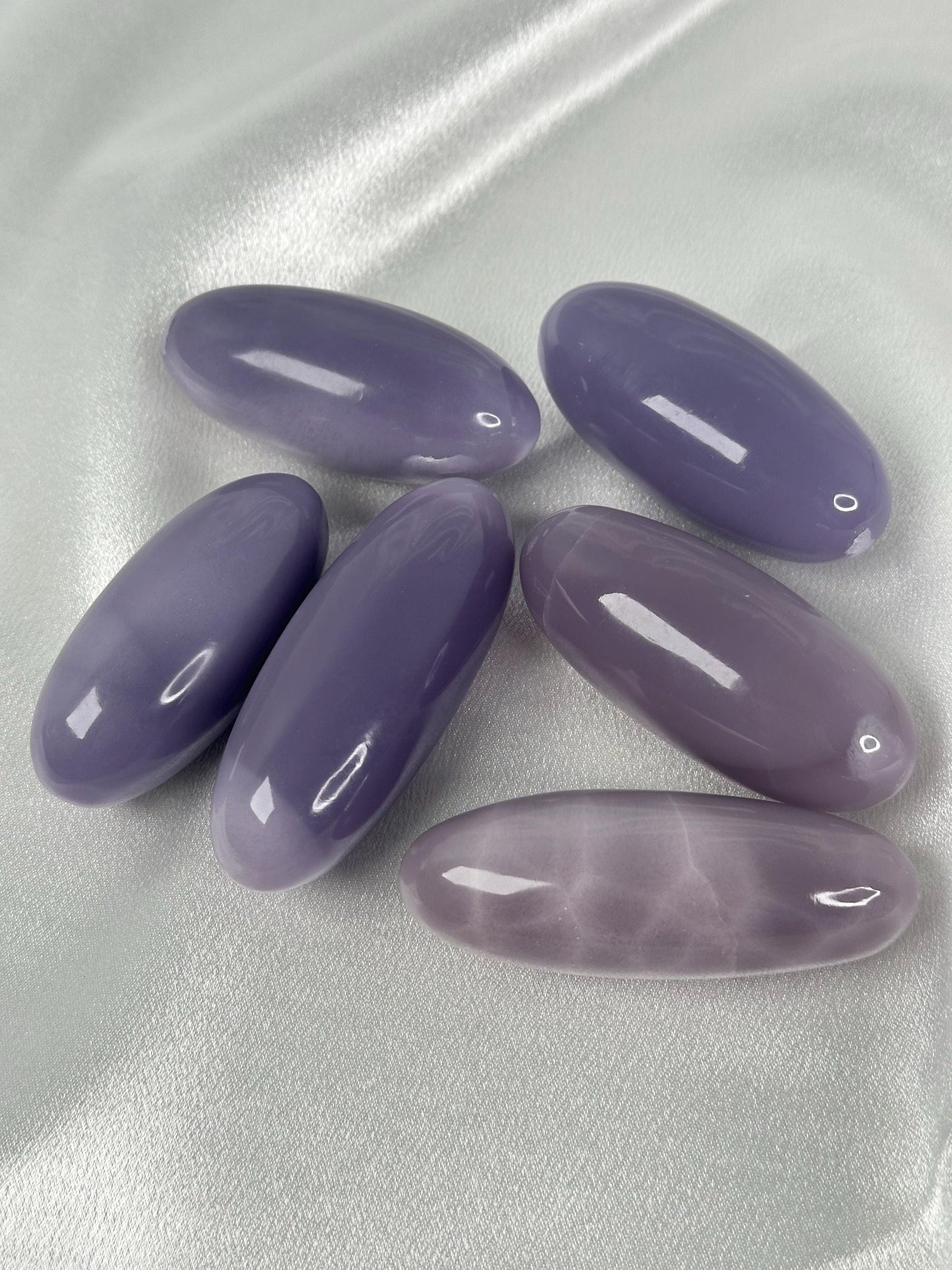 Yttrium Lavender Fluorite Shiva Lingam | YOU PICK! | Polished High-Grade Crystal for Peace & Clarity | Calming Stone for Display Meditation