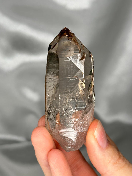 Smoky Quartz Point – Tiefen Glacier, Urseren, Switzerland – Alpine Mineral Specimen, Collector’s Crystal, Grounding & Protective Energy
