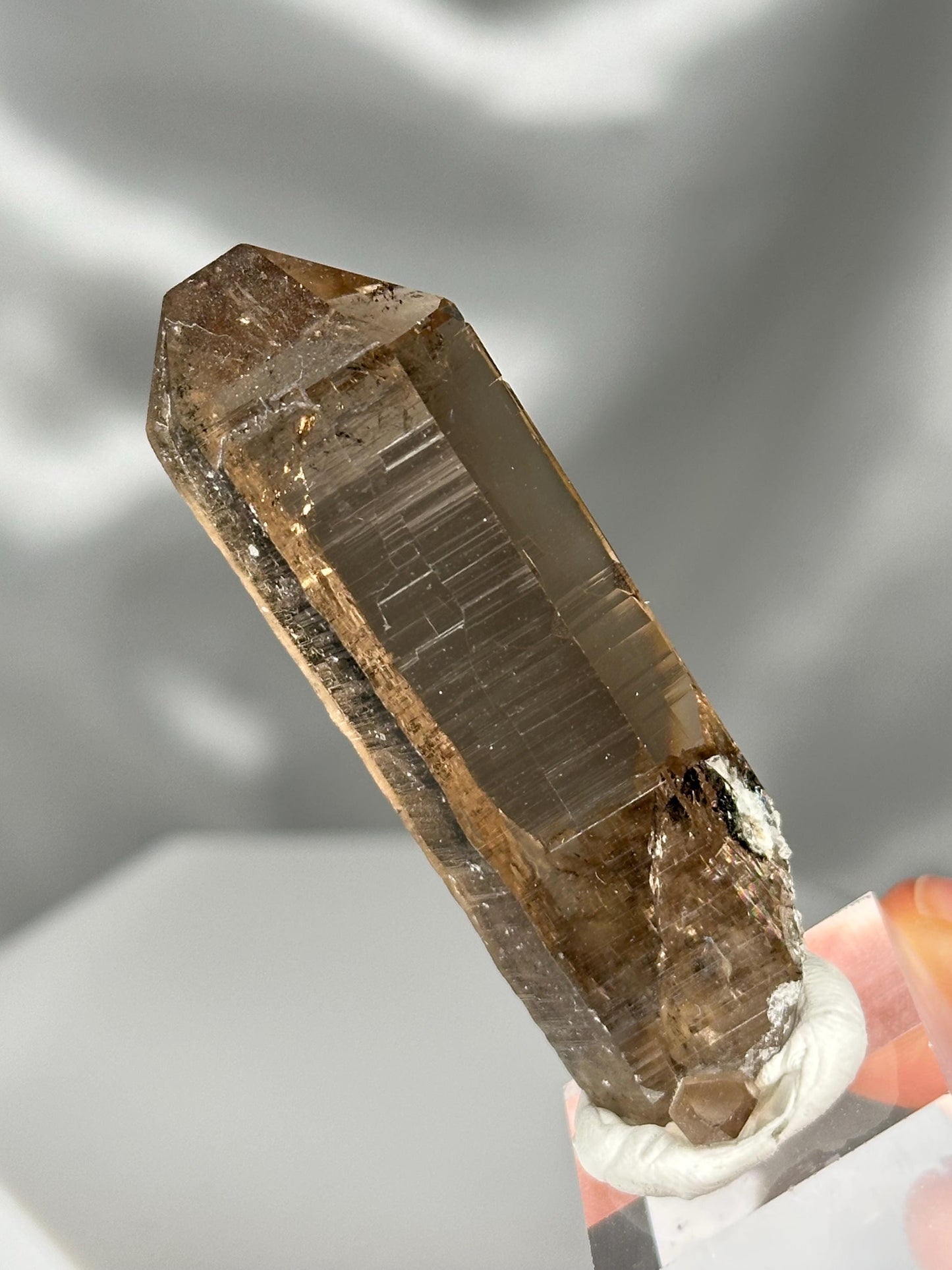 Smoky Quartz Point – Tiefen Glacier, Urseren, Switzerland – Alpine Mineral Specimen, Collector’s Crystal, Grounding & Protective Energy
