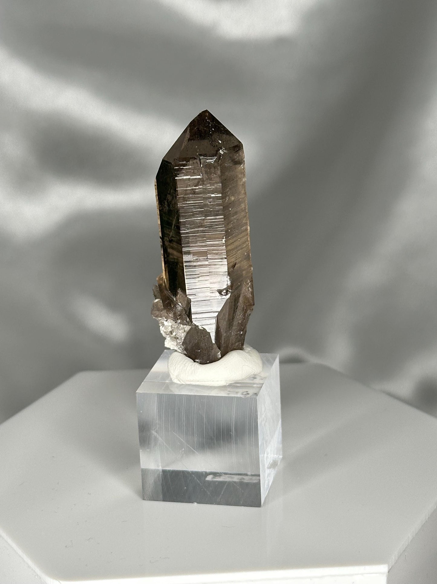 Smoky Quartz Point – Tiefen Glacier, Urseren, Switzerland – Alpine Mineral Specimen, Collector’s Crystal, Grounding & Protective Energy