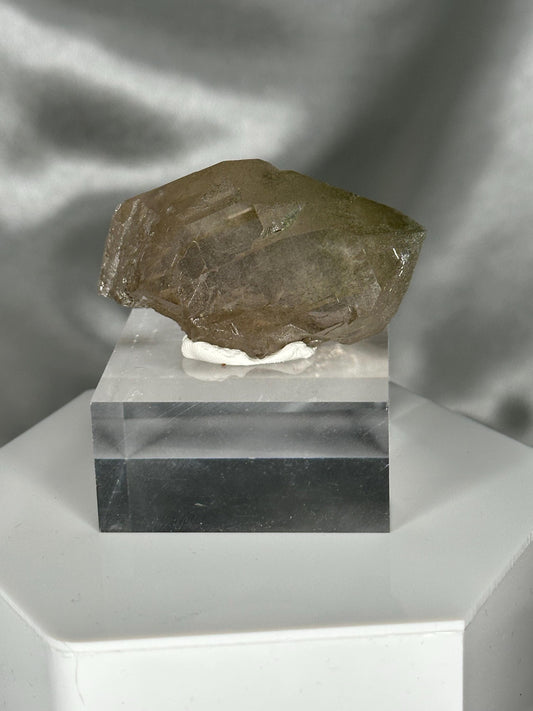 Smoky Quartz Gwindel – Tiefen Glacier, Urseren, Switzerland – Rare Twisted Quartz Crystal, Alpine Mineral Specimen, Collector’s Piece