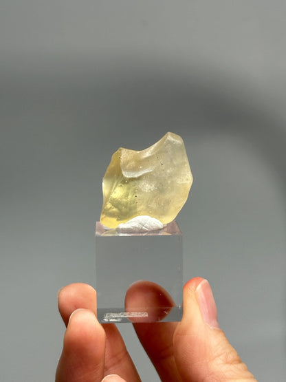 Libyan Desert Glass – Rare Tektite from the Sahara, High-Vibration Crystal for Manifestation, Solar Plexus Activation, or Collector Display