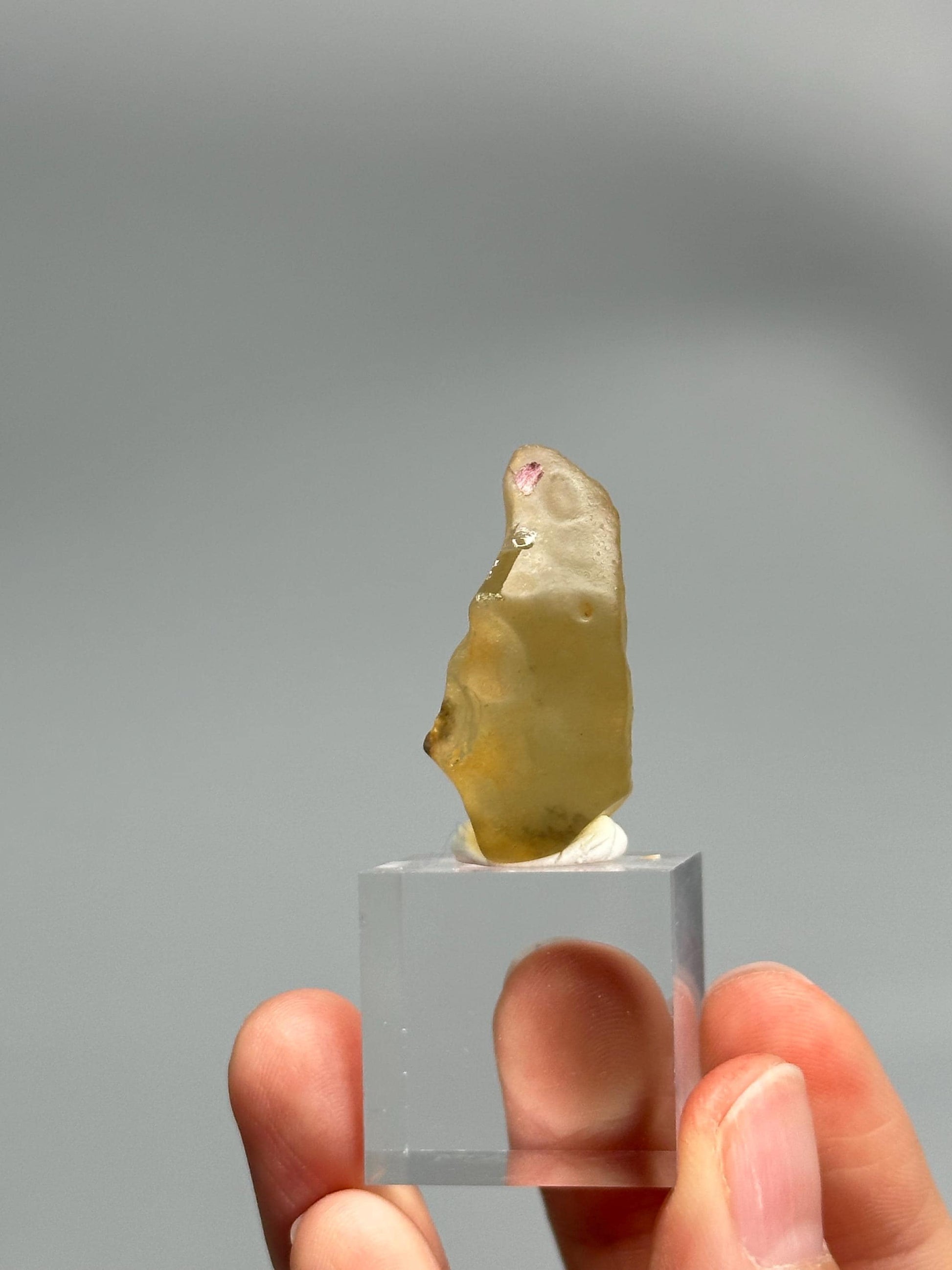 Libyan Desert Glass – Rare Tektite from the Sahara, High-Vibration Crystal for Manifestation, Solar Plexus Activation, or Collector Display