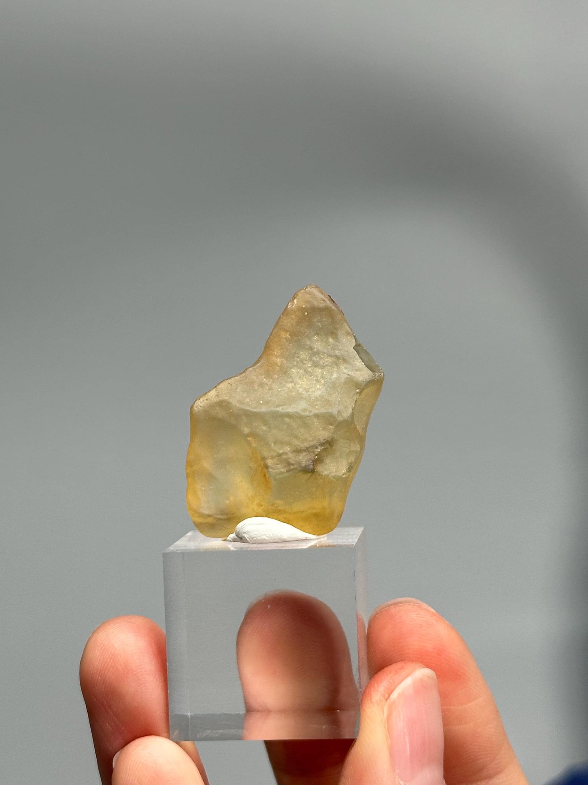 Libyan Desert Glass – Rare Tektite from the Sahara, High-Vibration Crystal for Manifestation, Solar Plexus Activation, or Collector Display