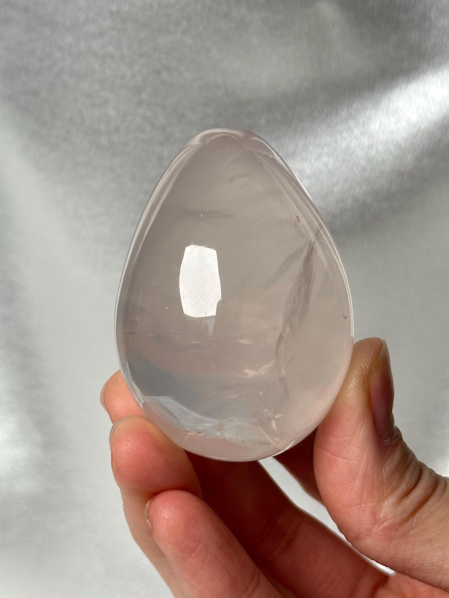 Rose Quartz Egg – You Pick! Polished Pink Crystal for Love, Heart Chakra Gemstone for Meditation, Display, or Spiritual Gift
