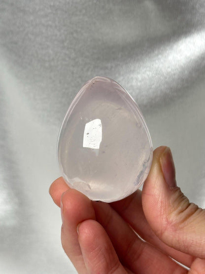 Rose Quartz Egg – You Pick! Polished Pink Crystal for Love, Heart Chakra Gemstone for Meditation, Display, or Spiritual Gift