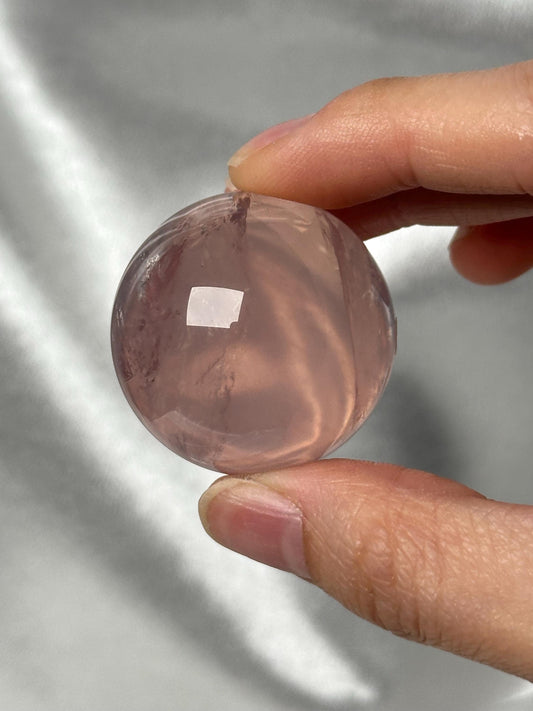 Old Stock Mozambique Rose Quartz Sphere – Natural Crystal Orb for Heart Healing, Love Energy, Meditation, Home Decor, or Collection Piece
