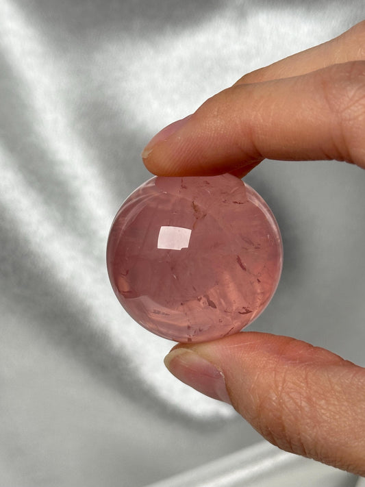 Old Stock Mozambique Rose Quartz Sphere – Natural Crystal Orb for Heart Healing, Love Energy, Meditation, Home Decor, or Collection Piece