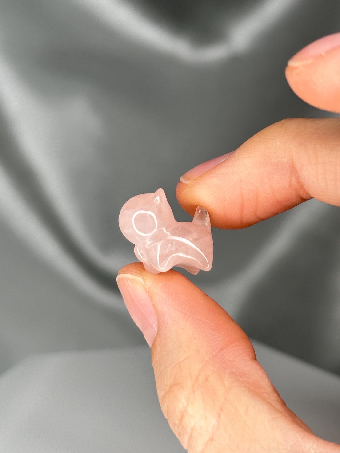 Rose Quartz Walking Kitty | Hand-Carved Crystal Cat Figurine | Natural Pink Gemstone Animal | Adorable Rose Quartz Collectible or Gift Home