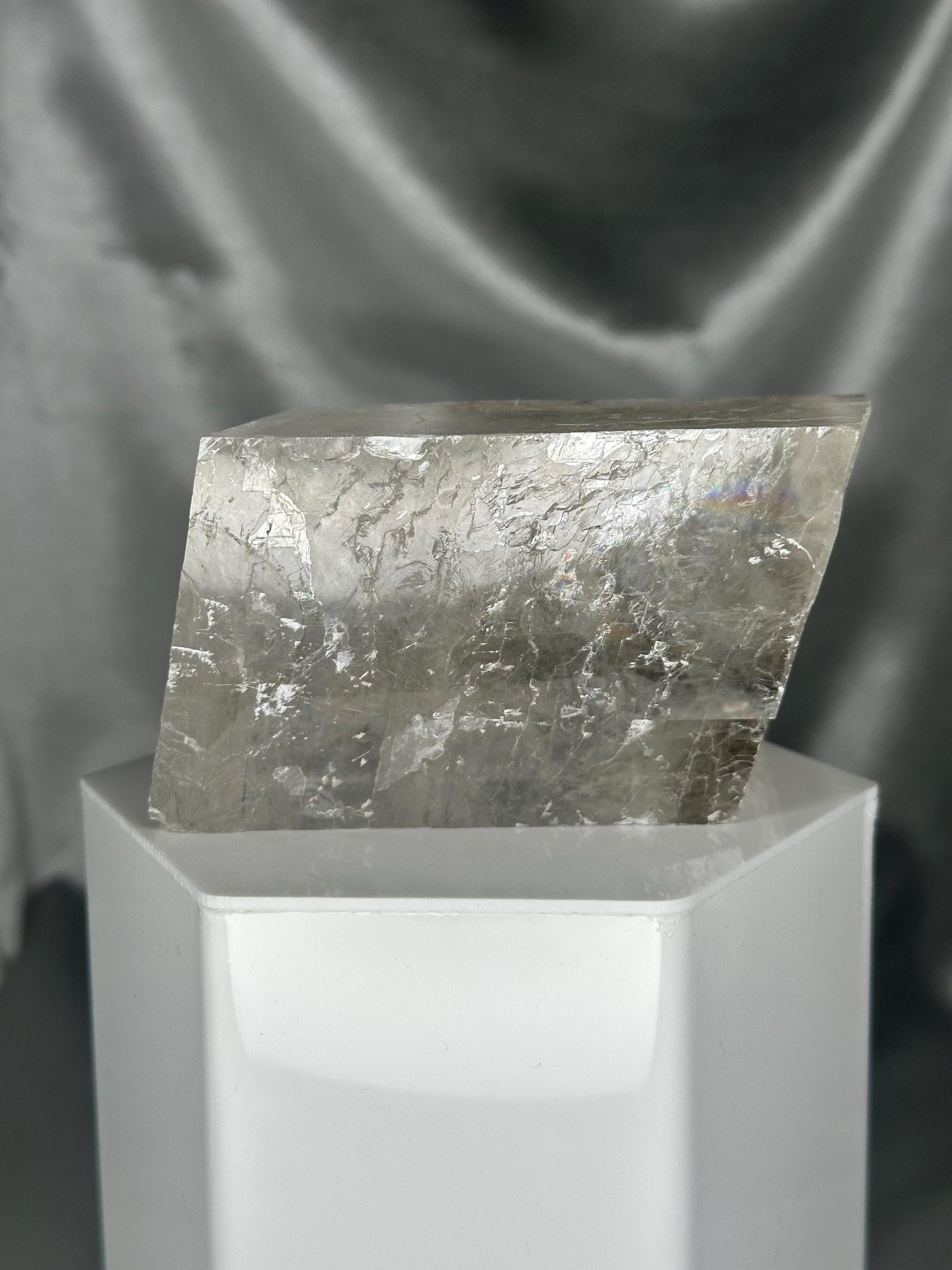 Dendritic Calcite Crystal from Brazil | Natural Veined Healing Stone | Unique Patterned Calcite Mineral Specimen | Earthy Crystal Decor Gift