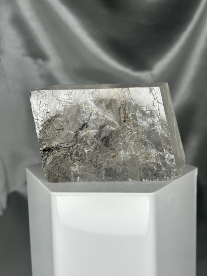 Dendritic Calcite Crystal from Brazil | Natural Veined Healing Stone | Unique Patterned Calcite Mineral Specimen | Earthy Crystal Decor Gift