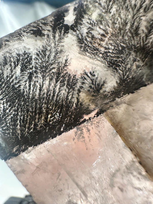 Dendritic Calcite Crystal from Brazil | Natural Veined Calcite with Branch Patterns | Unique Mineral Specimen | Decorative Crystal Gift