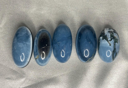 Owyhee Blue Opal Shiva Lingam | YOU PICK! | Polished Natural Blue Gemstone | Calming Collectible Stone for Balance, Intuition & Tranquility