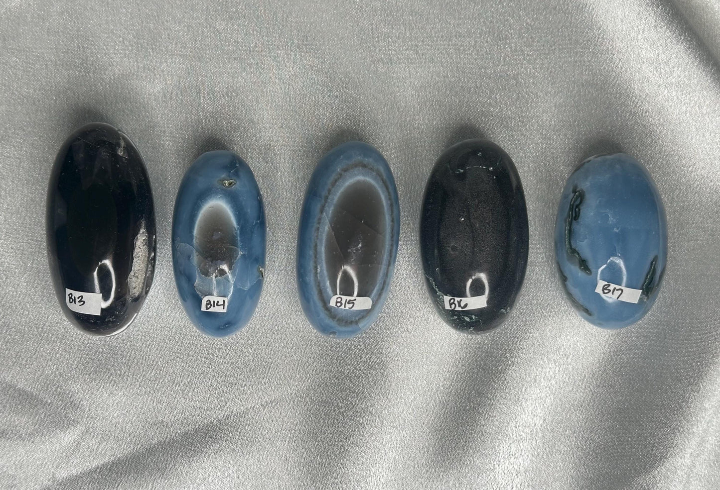 Owyhee Blue Opal Shiva Lingam | YOU PICK! | Polished Natural Blue Gemstone | Calming Collectible Stone for Balance, Intuition & Tranquility