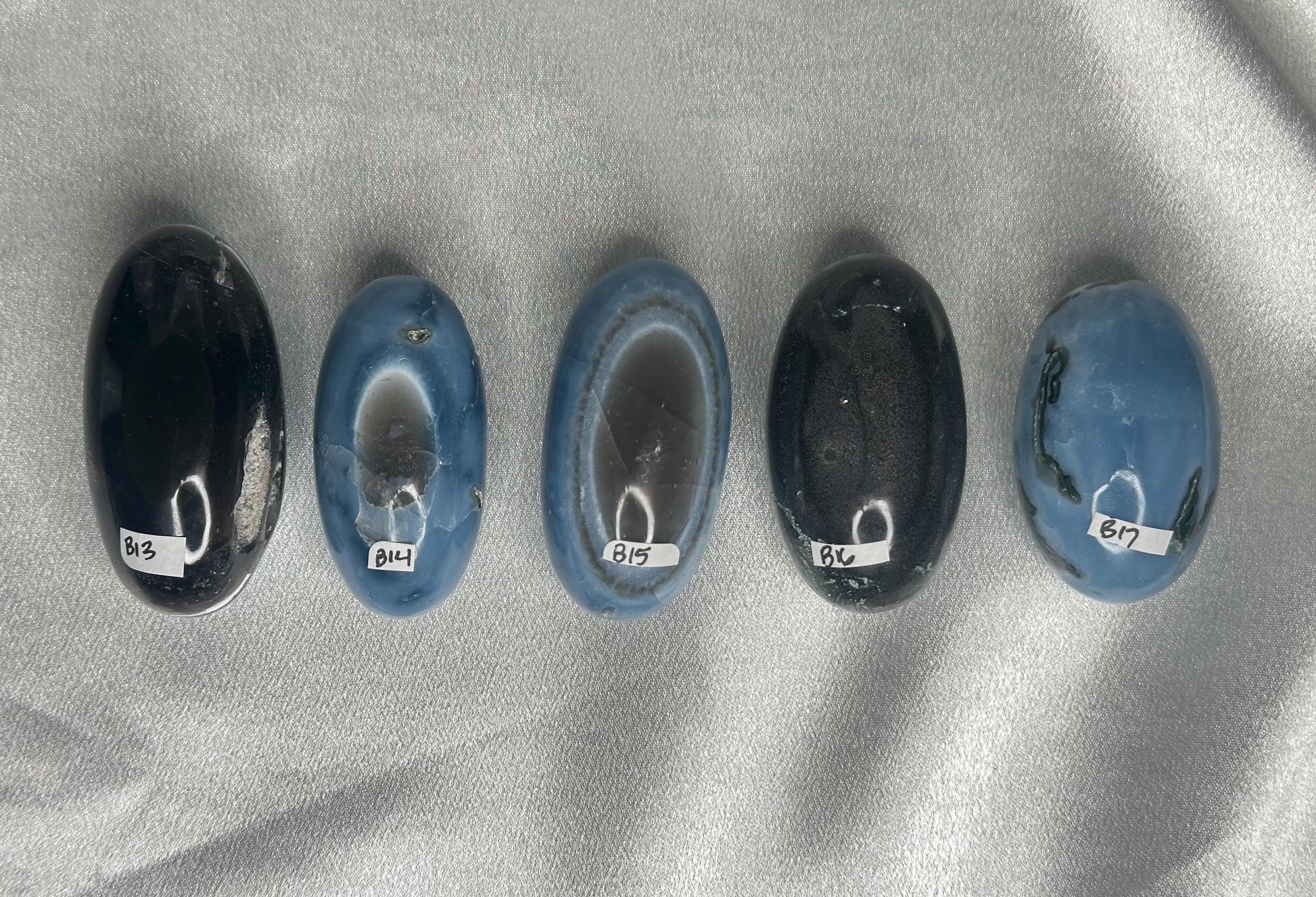 Owyhee Blue Opal Shiva Lingam | YOU PICK! | Polished Natural Blue Gemstone | Calming Collectible Stone for Balance, Intuition & Tranquility