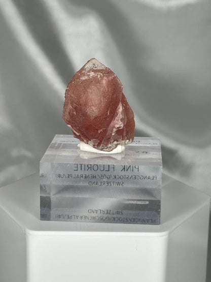 Pink Fluorite – Planggenstock, Göscheneralpe, Uri, Switzerland – Rare Alpine Mineral Specimen, Collector’s Crystal, High-Vibration Energy