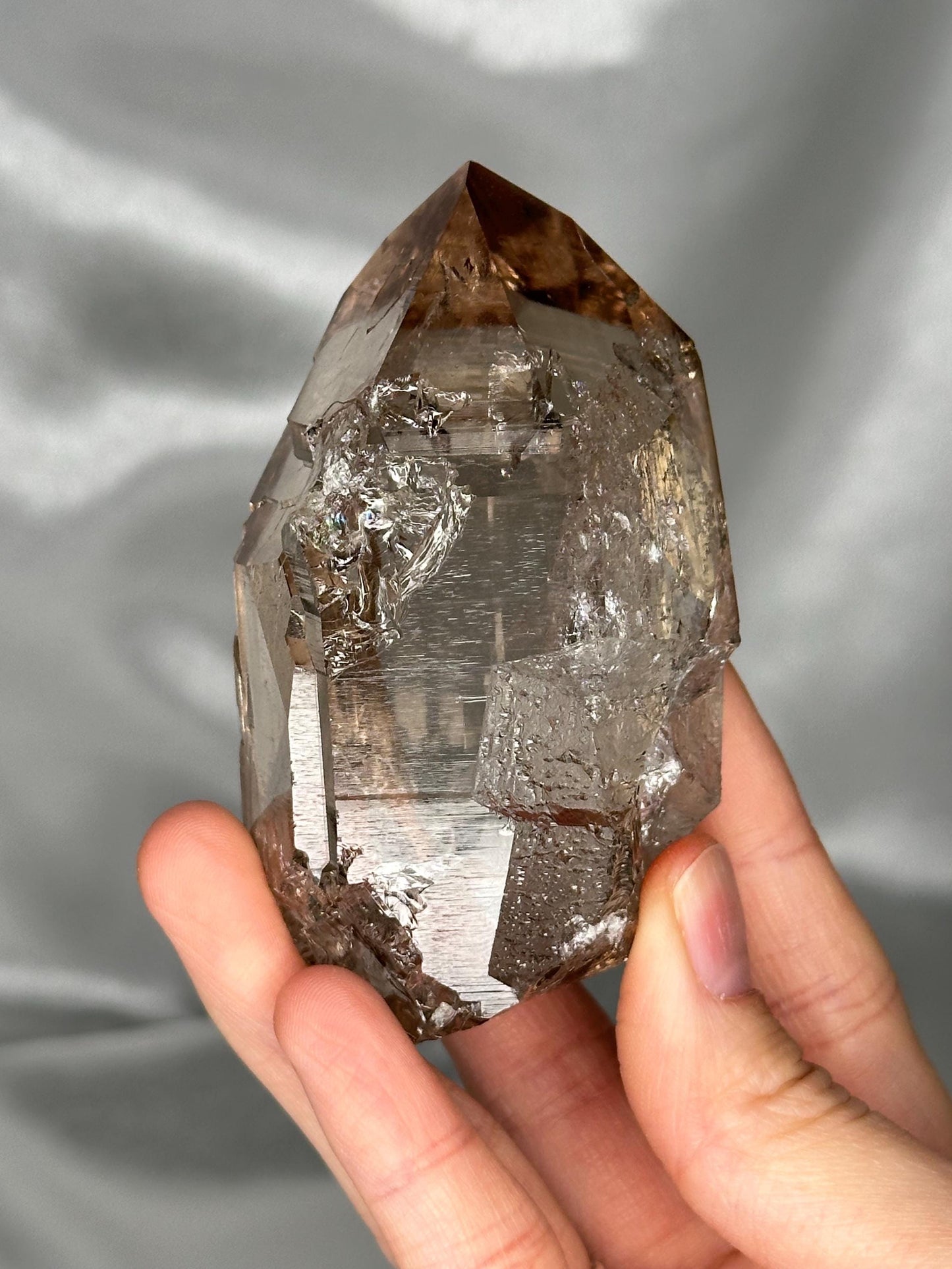 Smoky Quartz Point – Tiefen Glacier, Urseren, Switzerland – Alpine Mineral Specimen, Collector’s Crystal, Grounding & Protective Energy
