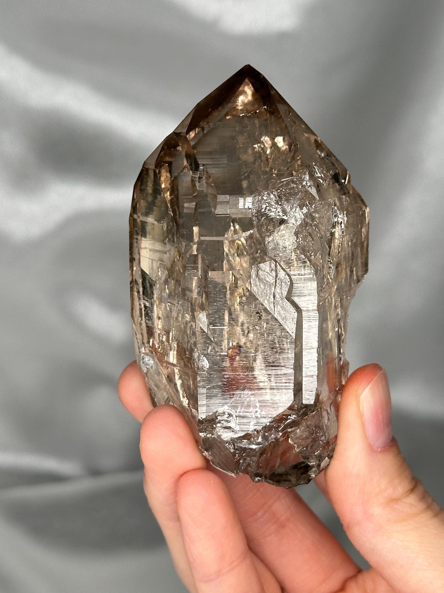 Smoky Quartz Point – Tiefen Glacier, Urseren, Switzerland – Alpine Mineral Specimen, Collector’s Crystal, Grounding & Protective Energy