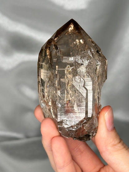 Smoky Quartz Point – Tiefen Glacier, Urseren, Switzerland – Alpine Mineral Specimen, Collector’s Crystal, Grounding & Protective Energy