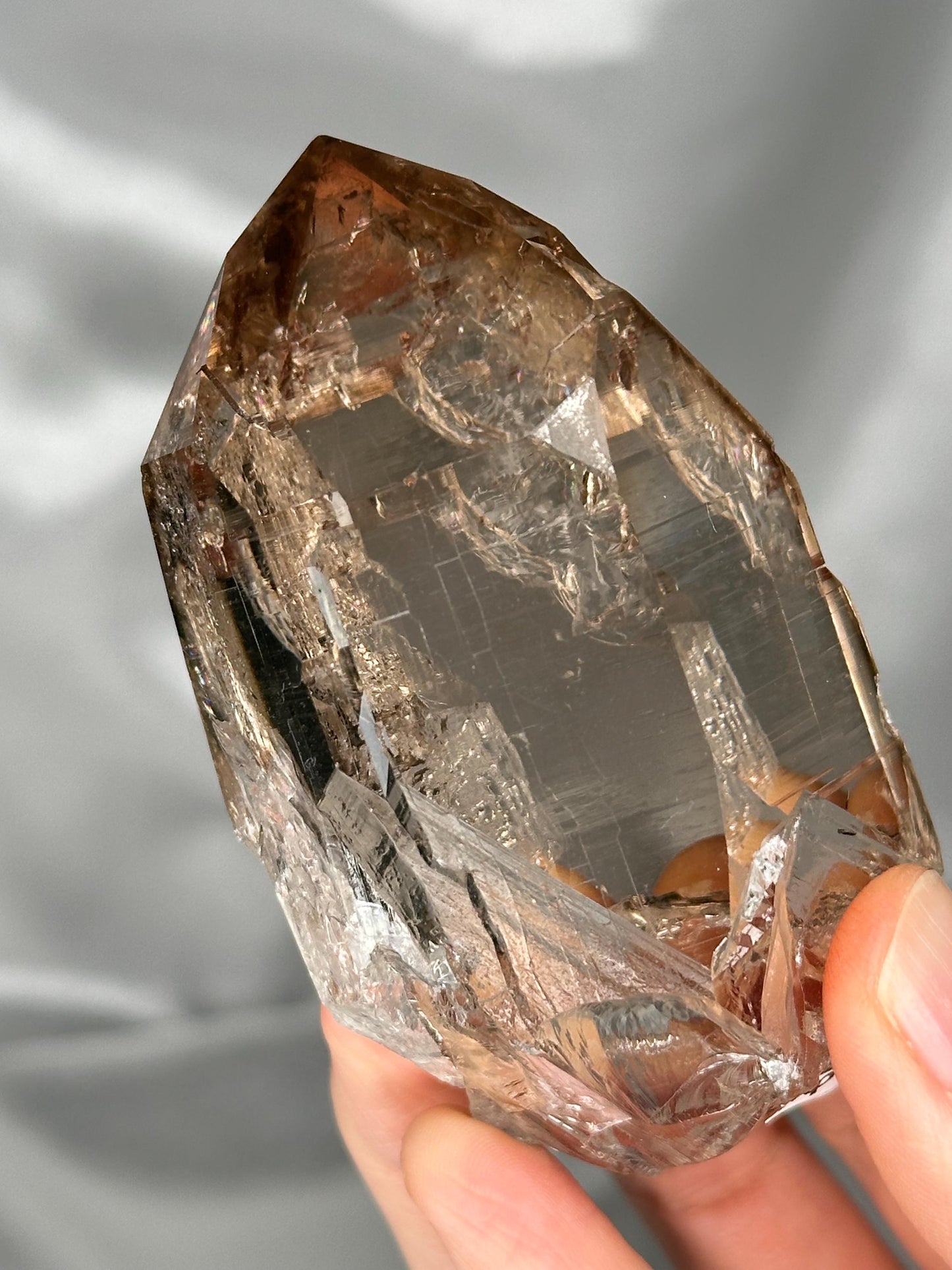 Smoky Quartz Point – Tiefen Glacier, Urseren, Switzerland – Alpine Mineral Specimen, Collector’s Crystal, Grounding & Protective Energy