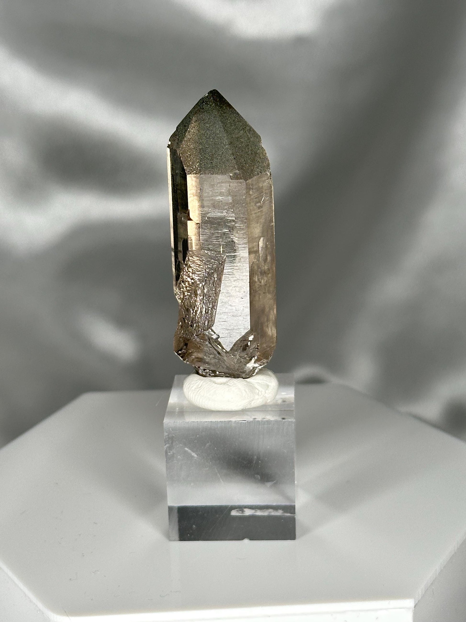 Smoky Quartz Point – Tiefen Glacier, Urseren, Switzerland – Alpine Mineral Specimen, Collector’s Crystal, Grounding & Protective Energy