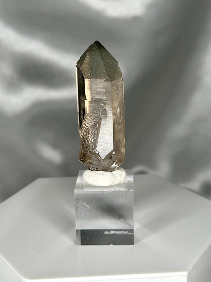 Smoky Quartz Point – Tiefen Glacier, Urseren, Switzerland – Alpine Mineral Specimen, Collector’s Crystal, Grounding & Protective Energy
