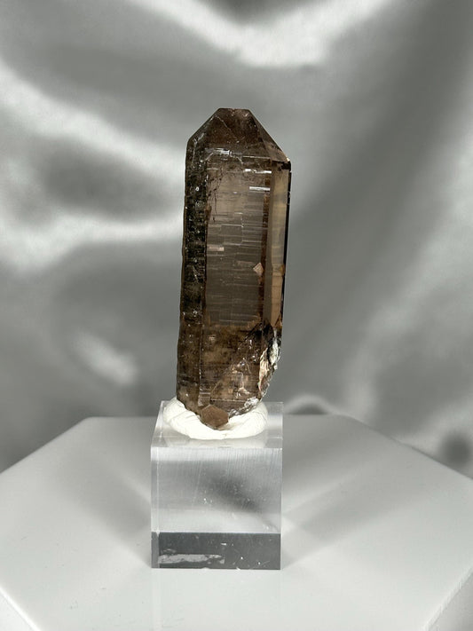 Smoky Quartz Point – Tiefen Glacier, Urseren, Switzerland – Alpine Mineral Specimen, Collector’s Crystal, Grounding & Protective Energy