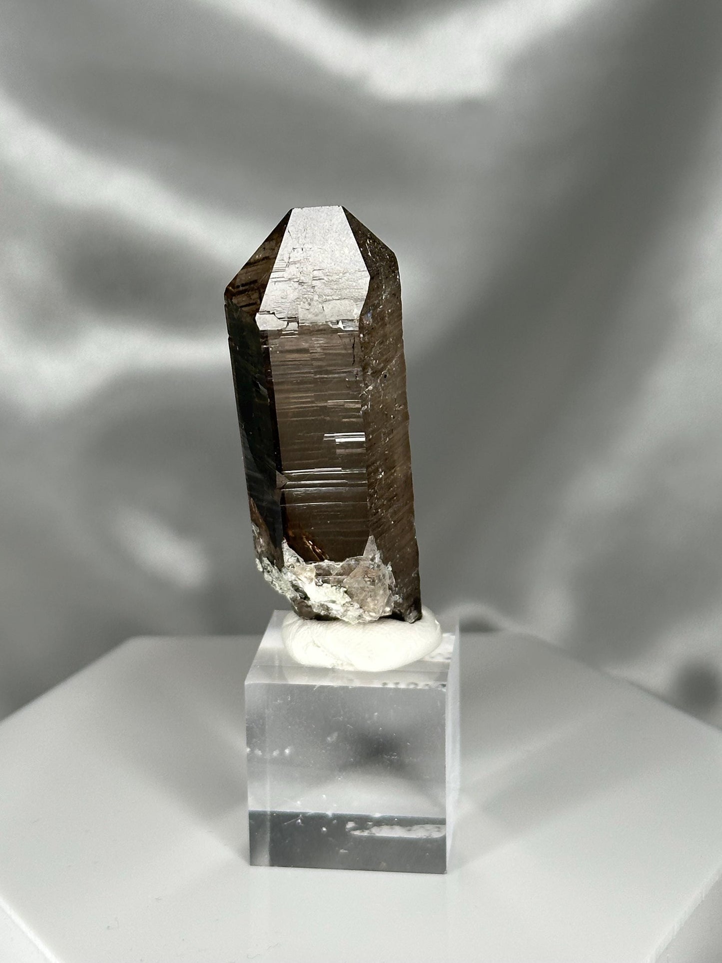 Smoky Quartz Point – Tiefen Glacier, Urseren, Switzerland – Alpine Mineral Specimen, Collector’s Crystal, Grounding & Protective Energy