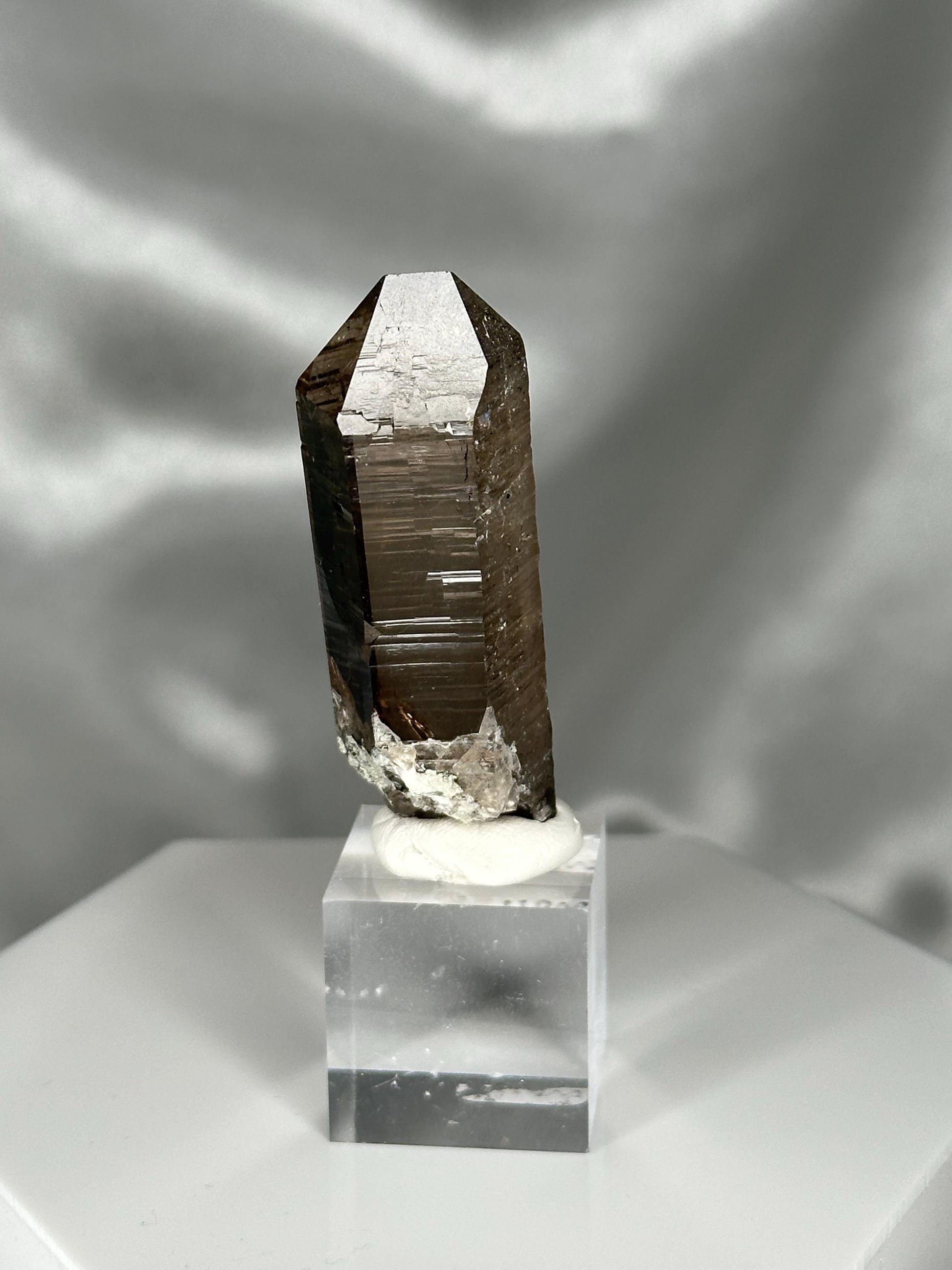 Smoky Quartz Point – Tiefen Glacier, Urseren, Switzerland – Alpine Mineral Specimen, Collector’s Crystal, Grounding & Protective Energy