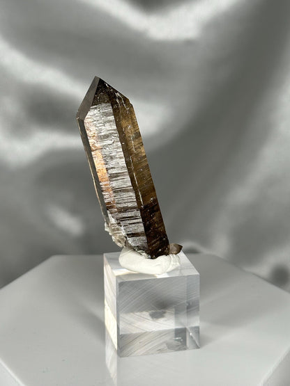 Smoky Quartz Point – Tiefen Glacier, Urseren, Switzerland – Alpine Mineral Specimen, Collector’s Crystal, Grounding & Protective Energy