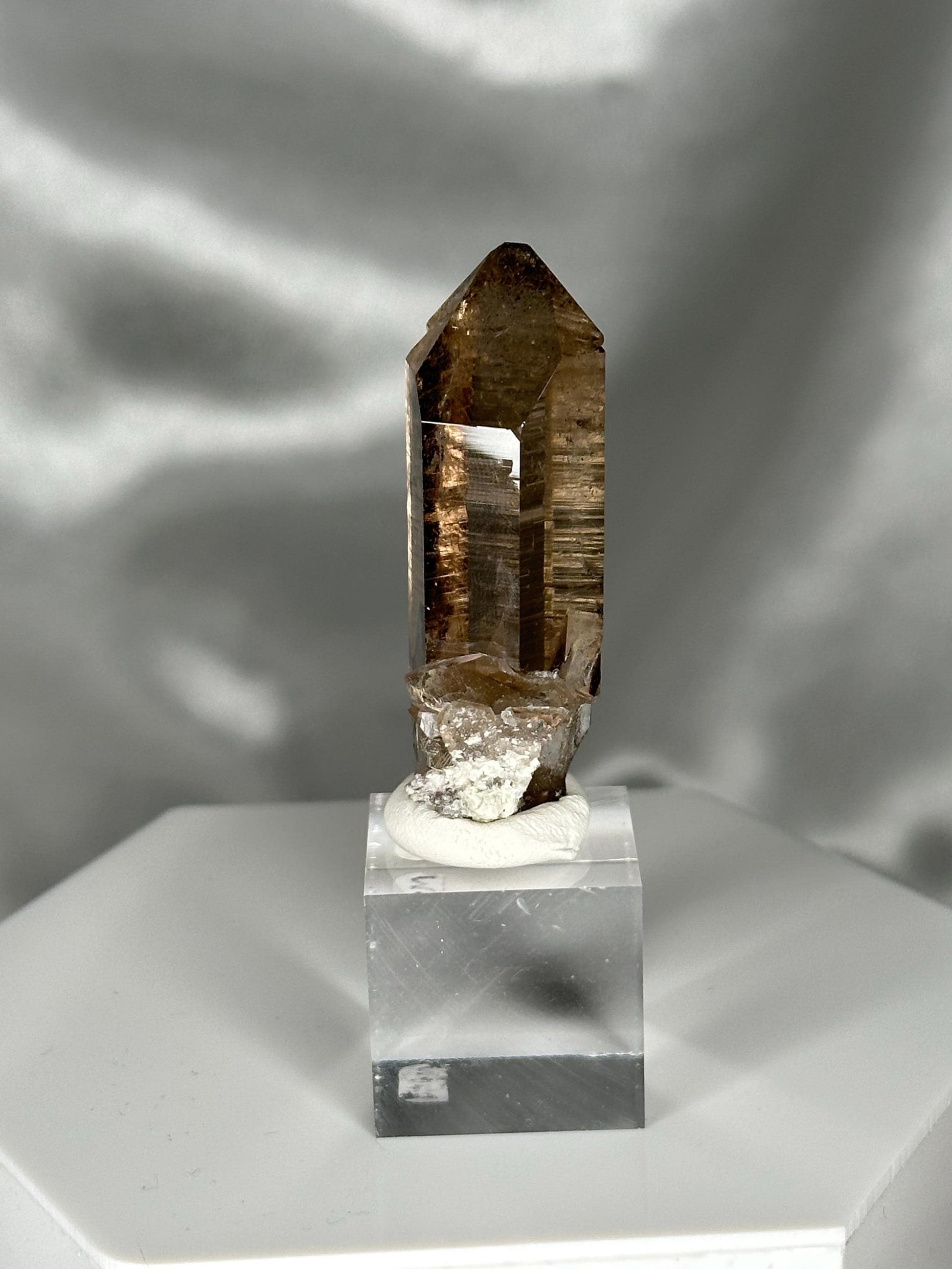 Smoky Quartz Point – Tiefen Glacier, Urseren, Switzerland – Alpine Mineral Specimen, Collector’s Crystal, Grounding & Protective Energy