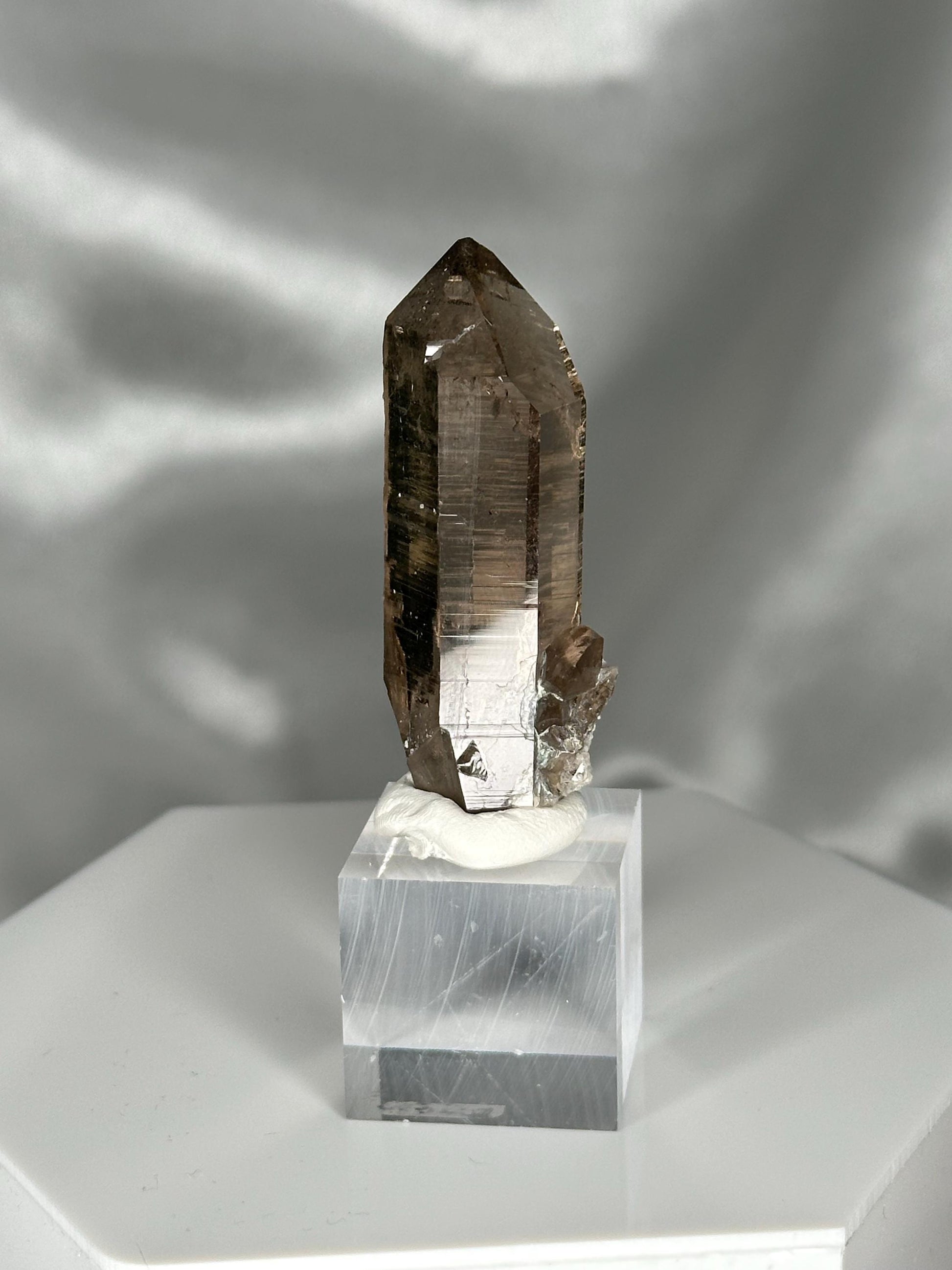 Smoky Quartz Point – Tiefen Glacier, Urseren, Switzerland – Alpine Mineral Specimen, Collector’s Crystal, Grounding & Protective Energy