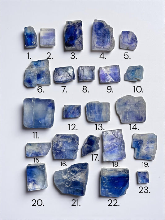 Blue Halite – Natural Crystal Specimen from Turkey – YOU PICK! Rare Cleansing Mineral for Energetic Purification, Clarity & High Vibration