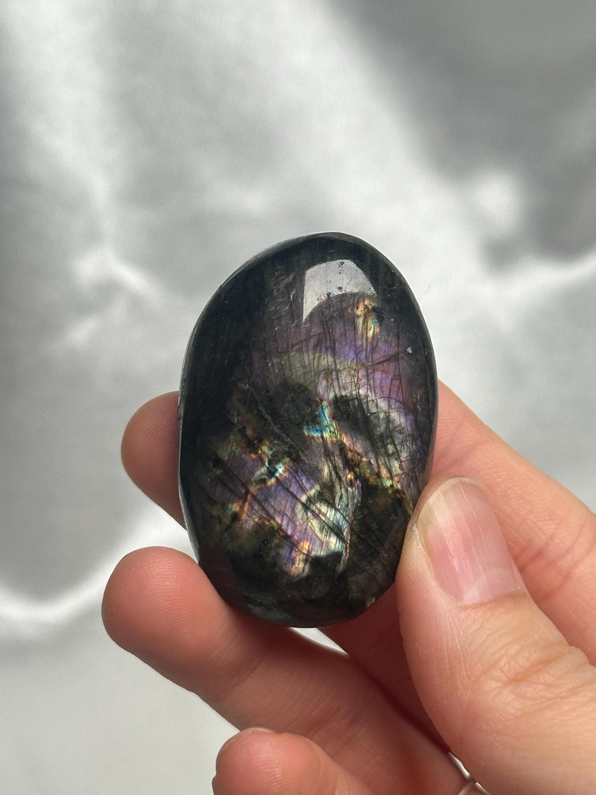 Labradorite Palm Stones - YOU PICK! Natural Flashy Labradorite Smooth Stones | Polished Crystal Palms for Display, Collectors & Pocket Carry